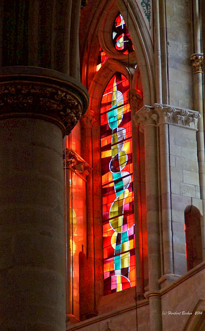Stained-glass beauty at Liebfrauenkirche in Trier, Germany. Flickr:Heribert Bechen