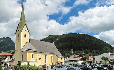 Church in Walchsee, Tyrol, Austria. CC:Michielverbeek