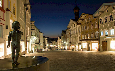 Evening in Bad Tölz in Bavaria, Germany. Flickr:Max Schrader
