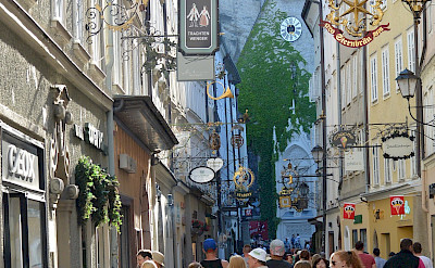 Getreidegasse in Altstadt of Salzburg, Austria. Flickr:flightlog