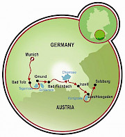 Munich to Salzburg Map