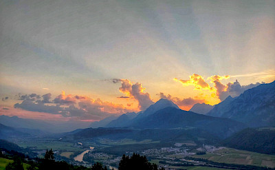 Alps aglow in Austria. Flickr:r chelseth