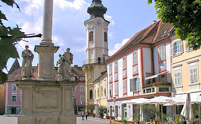 Main square in Bad Radkersburg, Austria. Wikimedia Commons:Grubernst