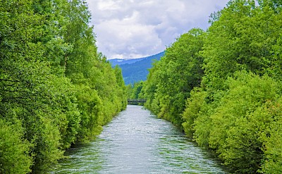 The Mur River flowing through Styria. toEB