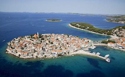 Primošten located on the Dalmatian Coast in Croatia. Flickr:Hotel Zora Primosten