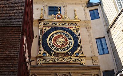 The famous astronomical clock from the 14th century in Rouen, Normandy, France. Flickr:Marco 44 