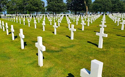 Cemetery at Omaha Beach, France. Unsplash@Marjoline Delahaye