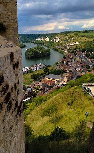 View from Chateau Gaillard, Les Andelys, Normandy, France. Flickr:Andy Hay