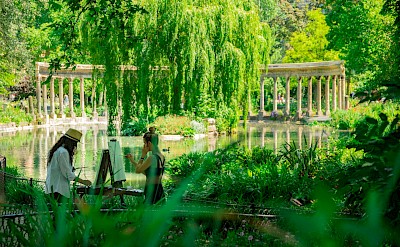 Painting in Monet's Garden, Paris, France. Unsplash@Daphne Be Frenchie