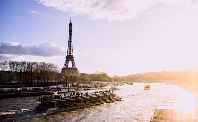 Seine River at dusk, Paris, France. Unsplash@Diogo Fagundes