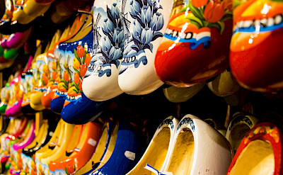Klompen for sale at the Zaanse Schans in Zaandam, North Holland, the Netherlands. Flickr:Zicario van Aalderen