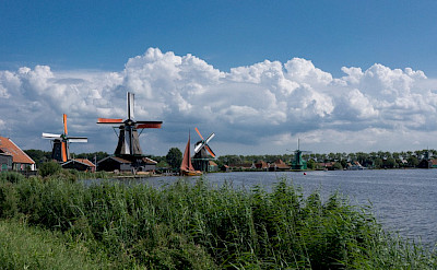 The windmills of Zaanse Schans, North Holland, the Netherlands. Flickr:Kismihok