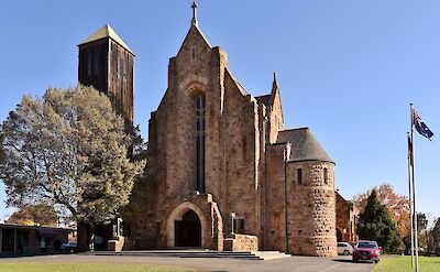Holy Trinity Church in Wangaratta, Victoria, Australia. CC:Bahnfrend