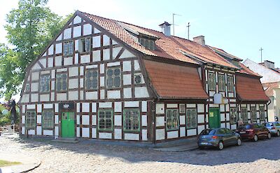 Traditional house in Klaipėda, Lithuania. CC:Andrzej Otrebski