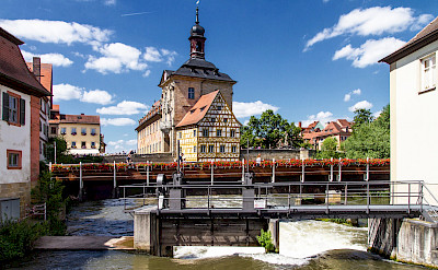 Rathaus in Bamberg, Germany along the river. Flickr:Reyperezoso