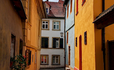 Cobblestone streets in Bamberg, Upper Franconia, Germany. Flickr:Mos