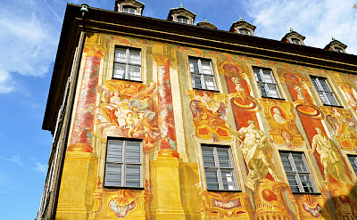 Beautiful frescos on Bamberg's Rathaus, the Old City Hall. Flickr:ResidentonEarth