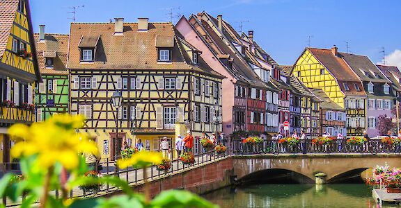 Along the Lauch River, Colmar is part of the <i>Alsatian Wine Route</i> in France. Flickr:Kiefer 48.079051, 7.358235