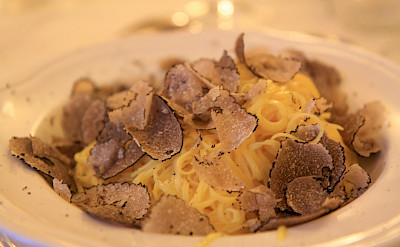 Pasta with truffles in the Piedmont region of Italy. ©Photo via TO