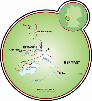Remagen - Rhine Valley Map