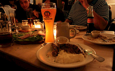 Typical German dinner. Photo via Flickr:Gabriel Saldana