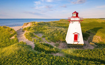 Lighthouse at St Peter's Harbour, Prince Edward Island, Canada. ©Sander Meurs