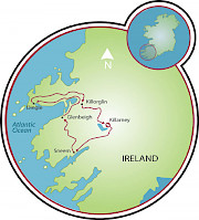 Ring of Kerry & Dingle Peninsula Map