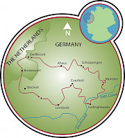 Road of 100 Castles - Münsterland Map
