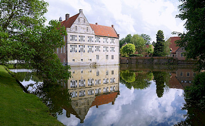 Burg Hülshoff in Münsterland, Germany. CC:Gunter Seggebaing
