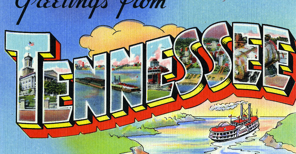 Tennessee postcard circa 1945. Flickr:Steve Shook