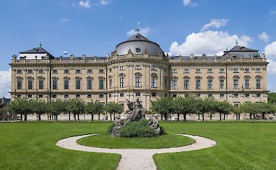 Würzburg Residenz (1751-53). CC:DXR 49.79286002195406, 9.93997680467092