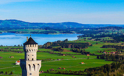 Schloss Neuschwanstein Castle and surrounding Schwangau region, Germany. Photo via Flickr:Kiefer 