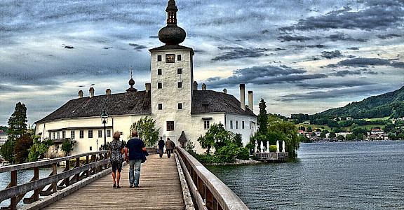 Schloss Ort on Traunsee, Salzkammergut, Salzburg, Austria. Flickr:Hannes Schneider