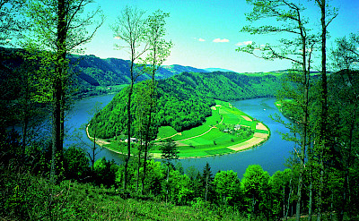 The famous bend in the Danube near Schlogen. Photo via Austrian National Tourist Office