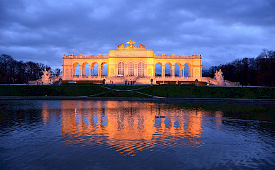 Schönbrunn Palace gardens in Vienna, Austria. Flickr:Anthony Greyes 48.18513576380614, 16.3122440002183