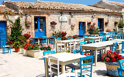 Dining in Marzememi, Sicily, Italy. Photo via Flickr:Stefano La Rosa