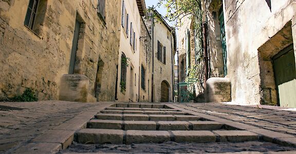 Streets of Avignon, France bike boat tours. Unsplash:Arnaud Mariat