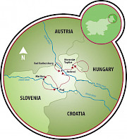 Eslovênia - Pedale e Relaxe Mapa