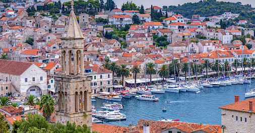 Harbor on Hvar Island, Croatia. Flickr:Arnie Papp