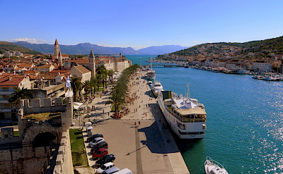 Trogir, Croatia, where the boats are moored. View from Kamerengo Fortress. Flickr:Kate