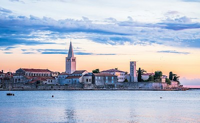Porec at dusk, Croatia. Unsplash@Leonhard Niederwimmer