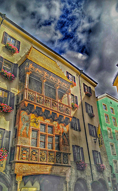 Amazing shot of the Golden Roof in Innsbruck, the capital of Tyrol, Austria. Flickr:r chelseth