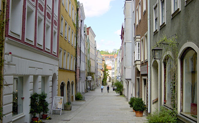Burghausen, Altötting, in Bavaria, Germany along the Salzach. Flickr:Allie_Caulfield