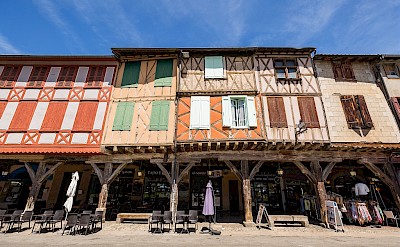 Half-timber houses in Mirepoix. Photo:Ariège Pyrénées Tourisme, Stéphane Meurisse