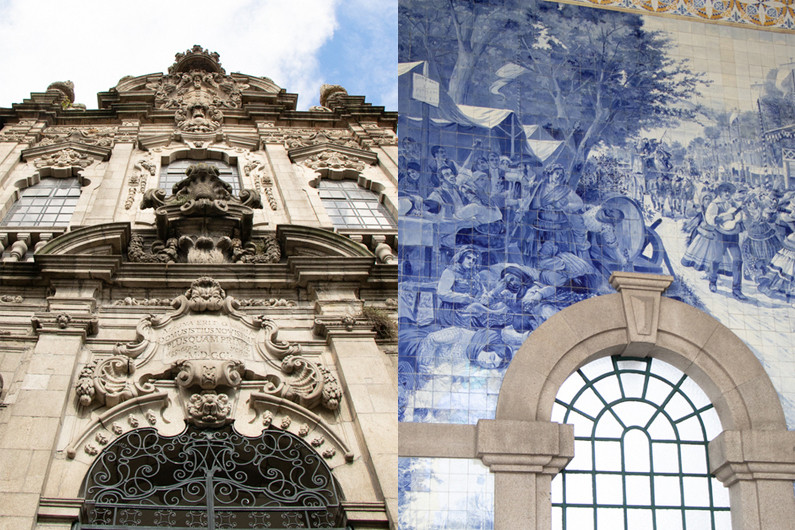 Building and Saint Benedict train station in Porto