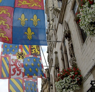 Flags in Dendermonde, East Flanders, Belgium. Photo via Flickr:Taco Witte