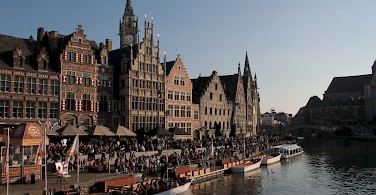 Confluence of the Scheldt and Leie Rivers in Ghent, East Flanders, Belgium. Photo via Flickr:Olivier Bacquet