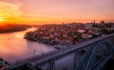 Looking out over Porto at sunset, Portugal. Unsplash:Everaldo Coelho