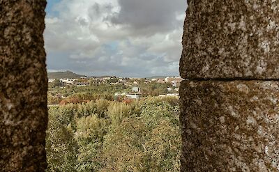 Looking through crenellations, Guimaraes, Portugal. Unsplash:Ttsujigiri