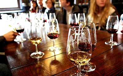 Port wine originates from the Douro Valley in Porto, Portugal. Flickr:Emily Jackson